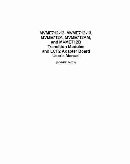 Motorola Network Card MVME712-13-page_pdf